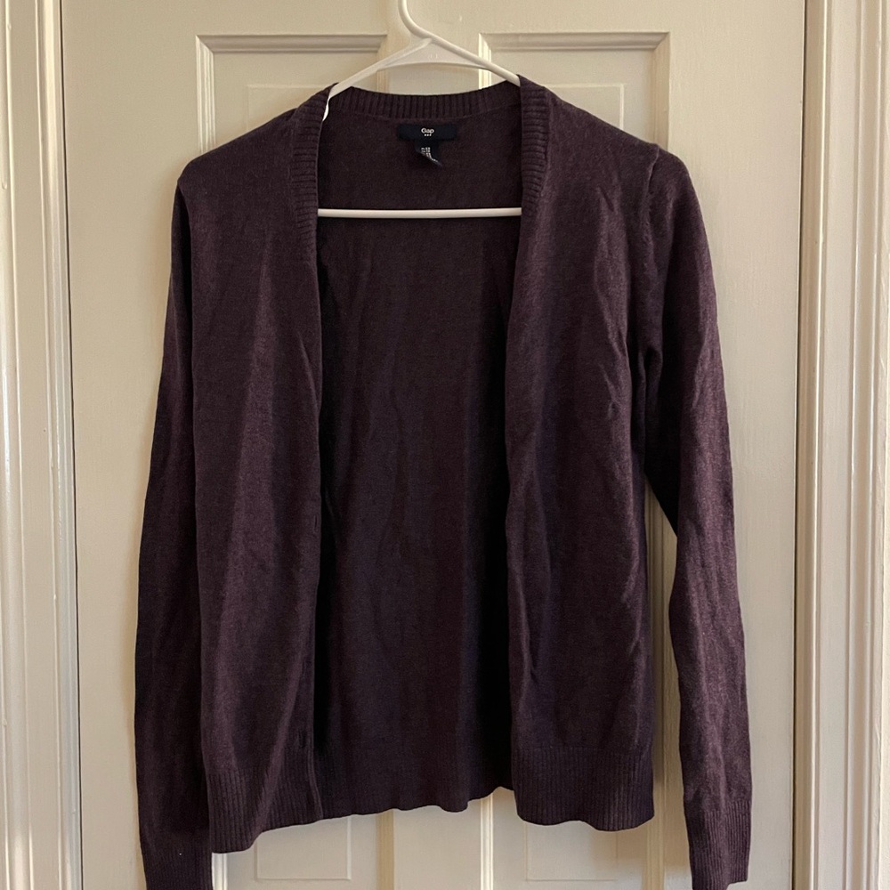 GAP Deep Purple Cardigan Sweater